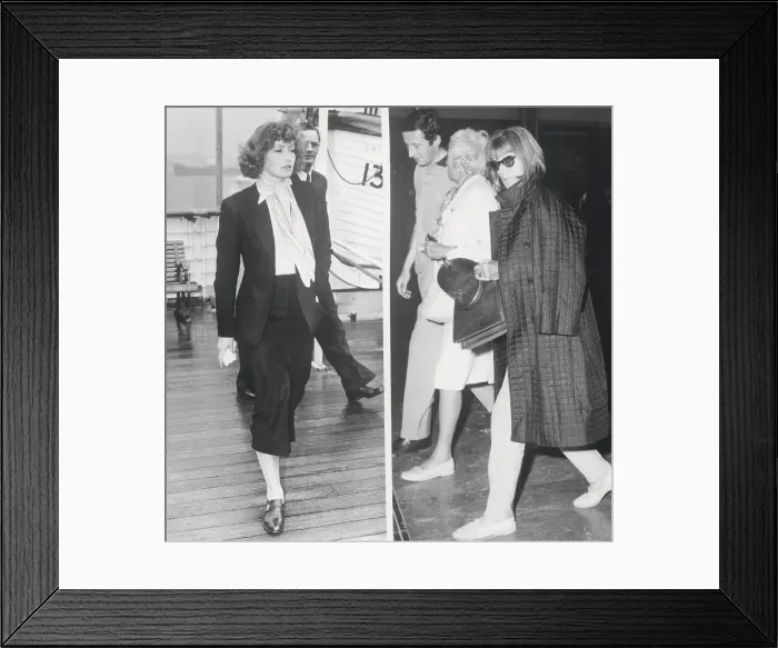 Framed Print : Actress Greta Garbo Strolling to Meet Reporters Framed Print : Actress Greta Garbo Strolling to Meet Reporters