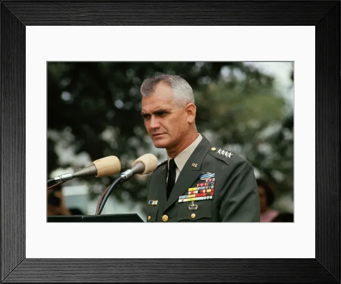 Framed Print : Portrait of General William Westmoreland Framed Print : Portrait of General William Westmoreland