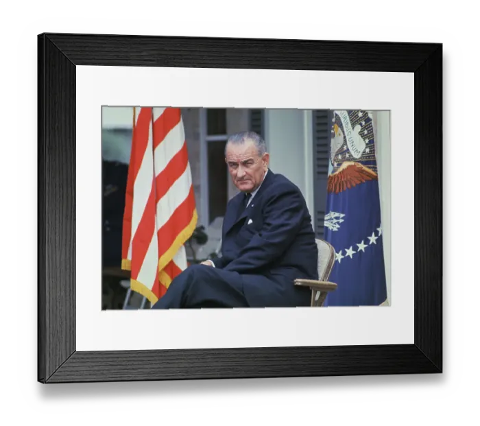 Framed Print : Portrait of Lyndon B. Johnson Framed Print : Portrait of Lyndon B. Johnson