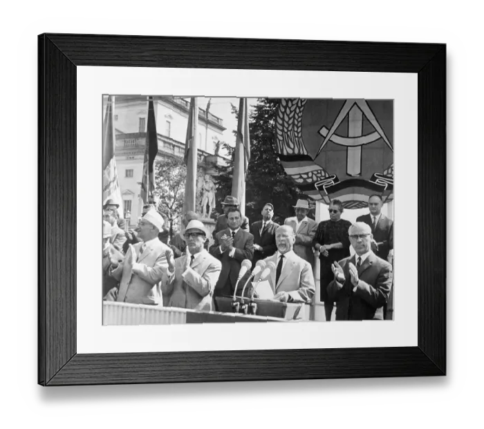 Framed Print : East German Officials Applauding Walter Ulbricht Framed Print : East German Officials Applauding Walter Ulbricht