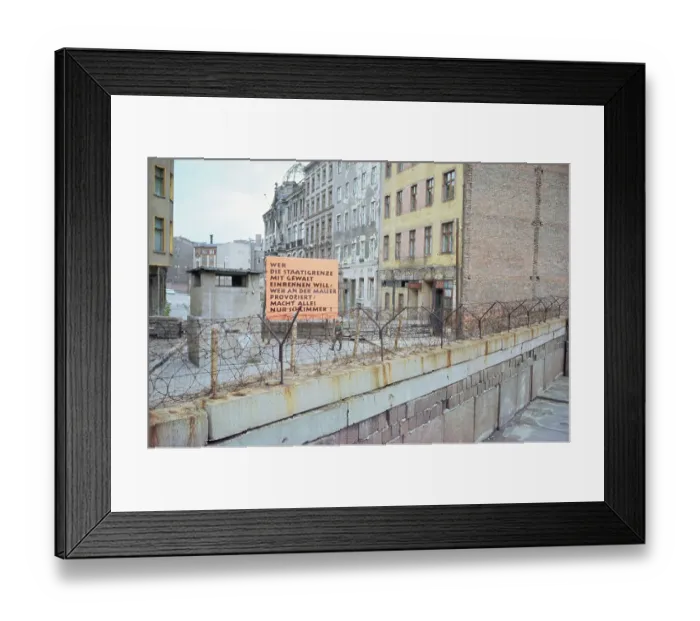Framed Print : German Border Poster Framed Print : German Border Poster