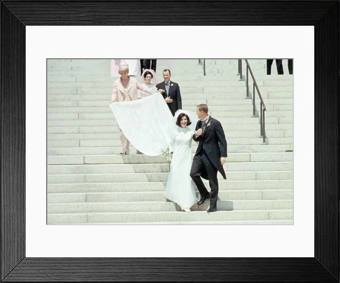 Framed Print : Luci Johnson and Patrick Nugent Leaving Church After Wedding Framed Print : Luci Johnson and Patrick Nugent Leaving Church After Wedding