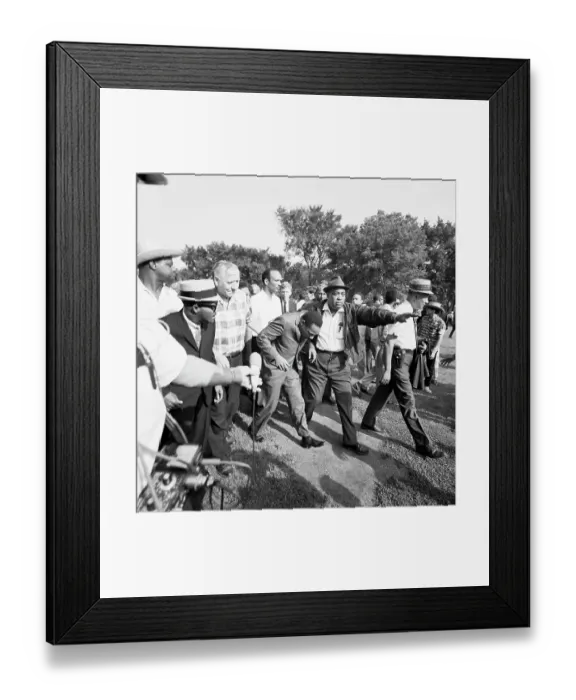 Framed Print : Dr. Martin Luther King, Jr. Assaulted During March Framed Print : Dr. Martin Luther King, Jr. Assaulted During March