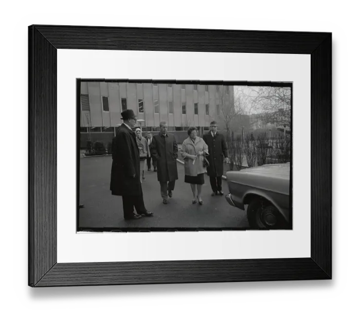 Framed Print : Victims Parents and Detective Leaving Court Framed Print : Victims Parents and Detective Leaving Court