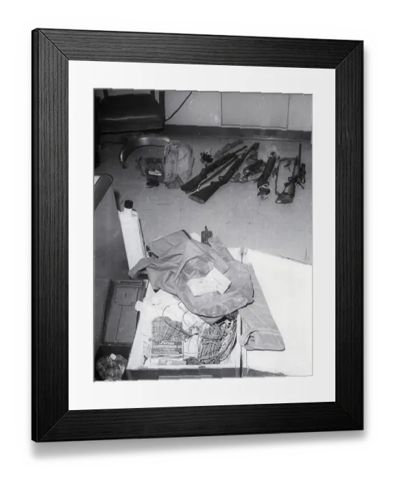 Framed Print : Charles Whitman's Sniper Paraphernalia Framed Print : Charles Whitman's Sniper Paraphernalia