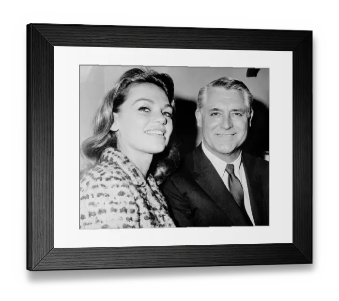 Framed Print : Close up Portrait of Cary Grant and Dyan Cannon Framed Print : Close up Portrait of Cary Grant and Dyan Cannon