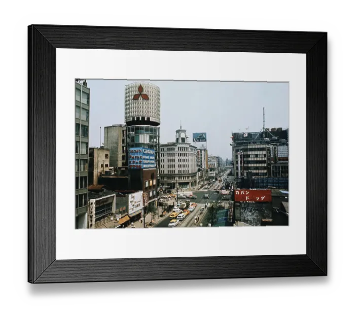 Framed Print : Main Business Center of Tokyo Known as Ginza Framed Print : Main Business Center of Tokyo Known as Ginza