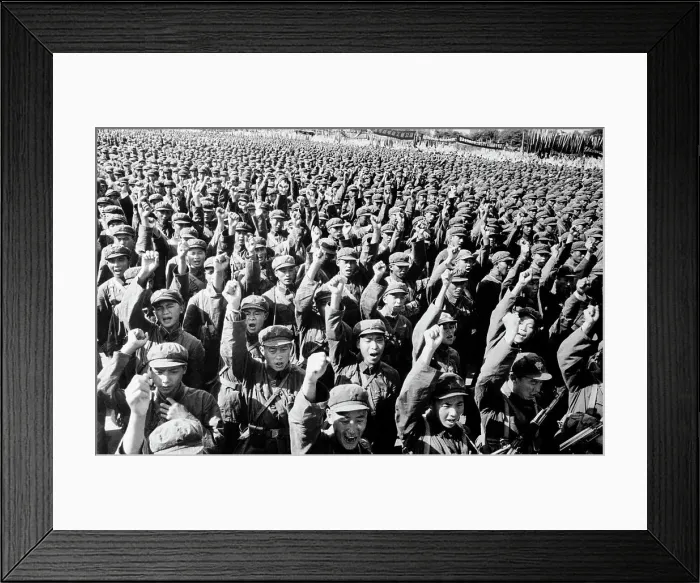 Framed Print : Protesting Chinese in Unison Framed Print : Protesting Chinese in Unison