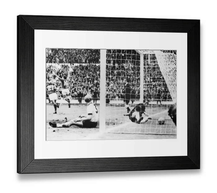 Framed Print : Action After England Scored Goal