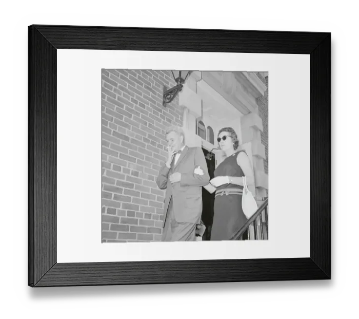 Framed Print : Mr. and Mrs. William H. Whalen Leaving Spy Sensationalized Courtroom Framed Print : Mr. and Mrs. William H. Whalen Leaving Spy Sensationalized Courtroom