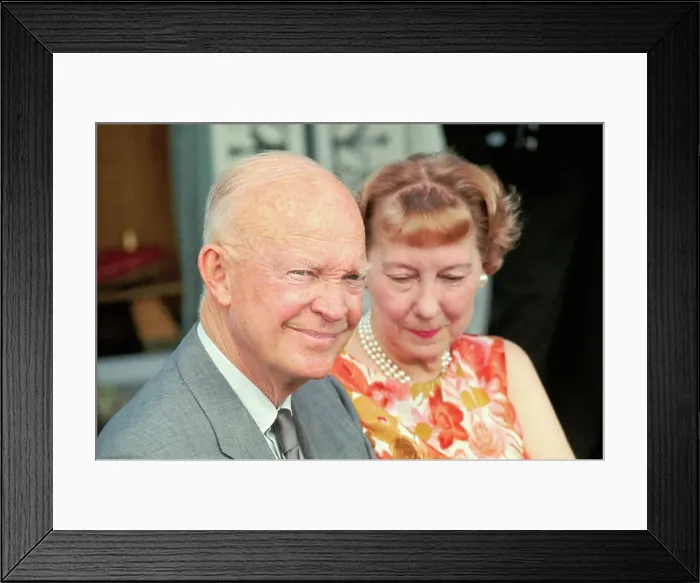 Framed Print : Close up Portrait of Dwight and Mamie Eisenhower Framed Print : Close up Portrait of Dwight and Mamie Eisenhower