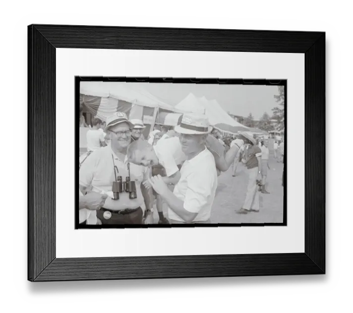 Framed Print : Jack Nicklaus Playing with Son Framed Print : Jack Nicklaus Playing with Son