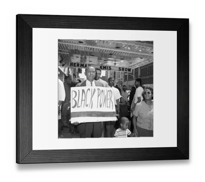 Framed Print : Floyd McKissick Holding Black Power Sign Framed Print : Floyd McKissick Holding Black Power Sign