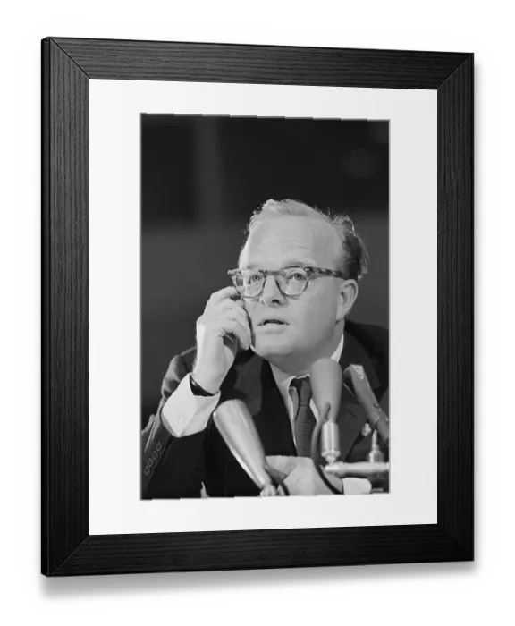 Framed Print : Truman Capote Testifying in Court Framed Print : Truman Capote Testifying in Court