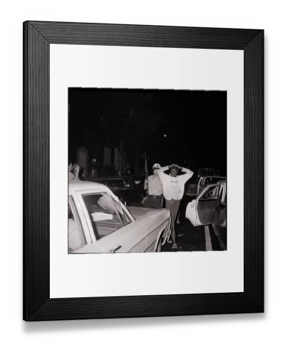 Framed Print : Policeman Taking a Rioter Away Framed Print : Policeman Taking a Rioter Away