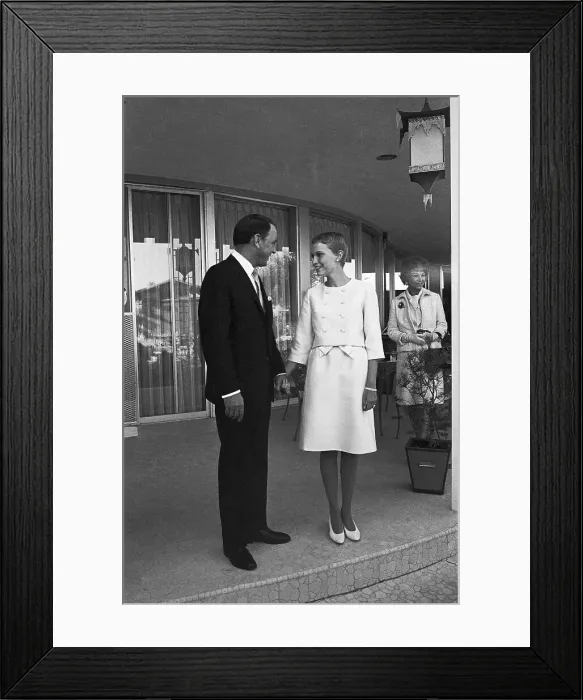 Framed Print : Mr. and Mrs. Frank Sinatra Holding Hands Framed Print : Mr. and Mrs. Frank Sinatra Holding Hands