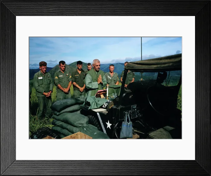 Framed Print : Army Chaplain Conducting Religious Service Framed Print : Army Chaplain Conducting Religious Service