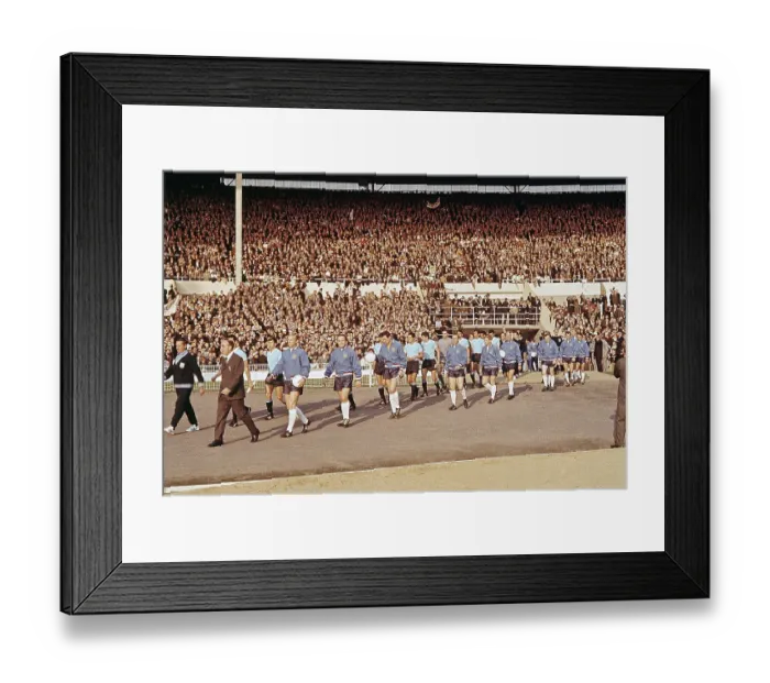 Framed Print : Teams March Out on Field at Soccer Cup Framed Print : Teams March Out on Field at Soccer Cup