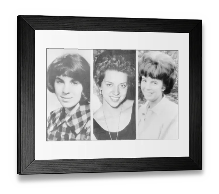 Framed Print : Portraits of Missing Women Framed Print : Portraits of Missing Women