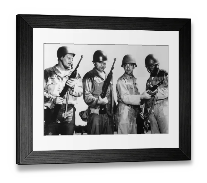 Framed Print : Members of the Chicago Bears in National Guard Training Framed Print : Members of the Chicago Bears in National Guard Training