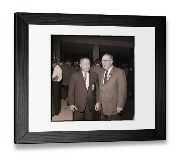 Framed Print : Jimmy Hoffa and Frank Fitzsimmons Smiling Framed Print : Jimmy Hoffa and Frank Fitzsimmons Smiling