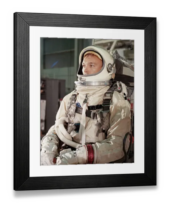Framed Print : Astronaut Michael Collins in Space Suit Framed Print : Astronaut Michael Collins in Space Suit