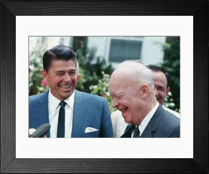Framed Print : Dwight Eisenhower and Ronald Reagan