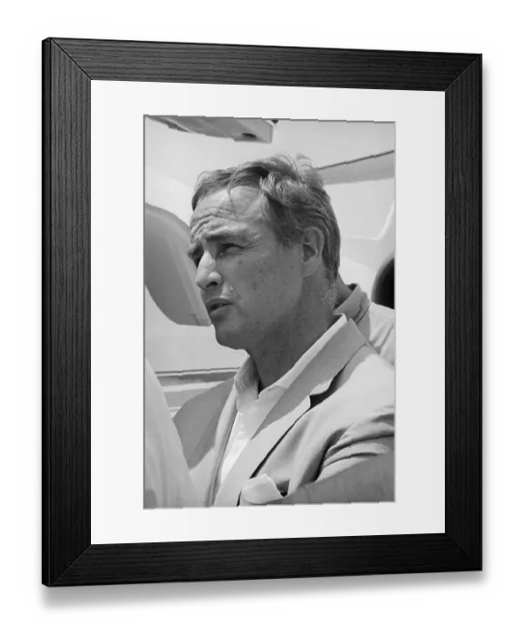 Framed Print : Portrait of Marlon Brando Framed Print : Portrait of Marlon Brando
