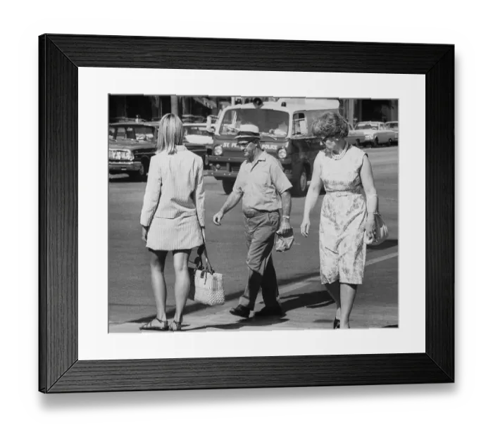 Framed Print : Young Woman Wearing Miniskirt Framed Print : Young Woman Wearing Miniskirt