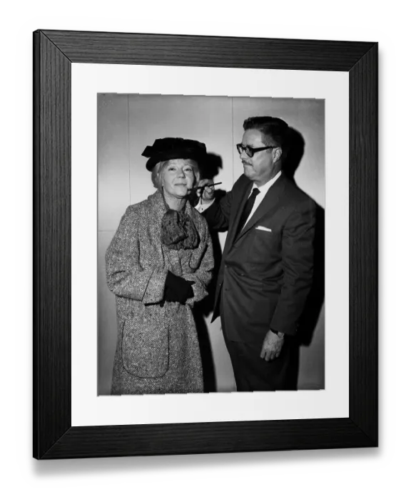 Framed Print : Natalie Wood In Makeup As An Old Woman Framed Print : Natalie Wood In Makeup As An Old Woman