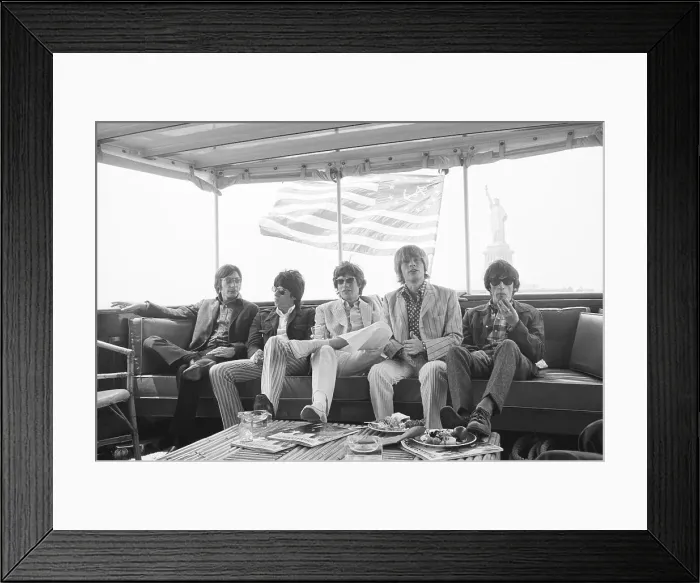 Framed Print : Rolling Stones Cruising New York Harbor