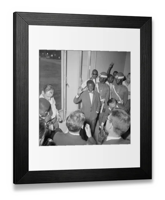 Framed Print : Joseph Ileo Leaving Congolese Senate Framed Print : Joseph Ileo Leaving Congolese Senate