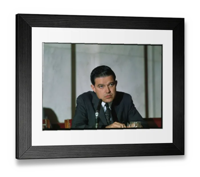Framed Print : Portrait of Frank Church Framed Print : Portrait of Frank Church