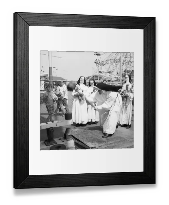 Framed Print : The Swinging Nun Framed Print : The Swinging Nun