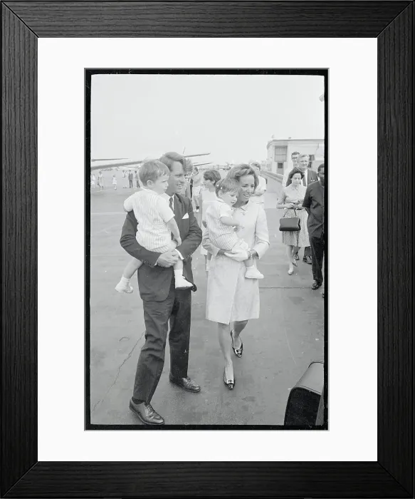 Framed Print : Robert and Ethel Kennedy Carrying Their Children Framed Print : Robert and Ethel Kennedy Carrying Their Children
