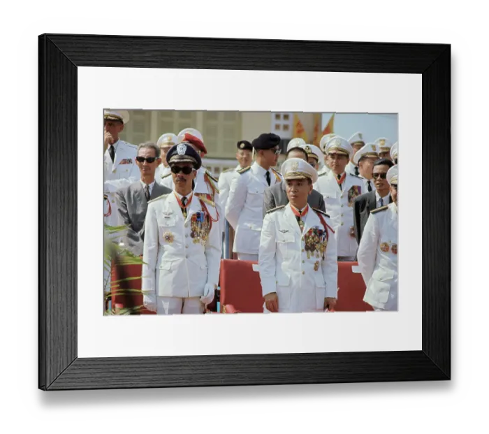 Framed Print : Portrait of Nguyen Cao Ky and Nguyen Van Thieu