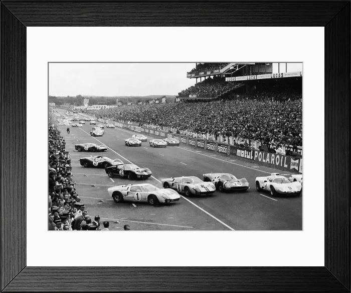 Framed Print : Cars Racing in Le Mans Race Framed Print : Cars Racing in Le Mans Race