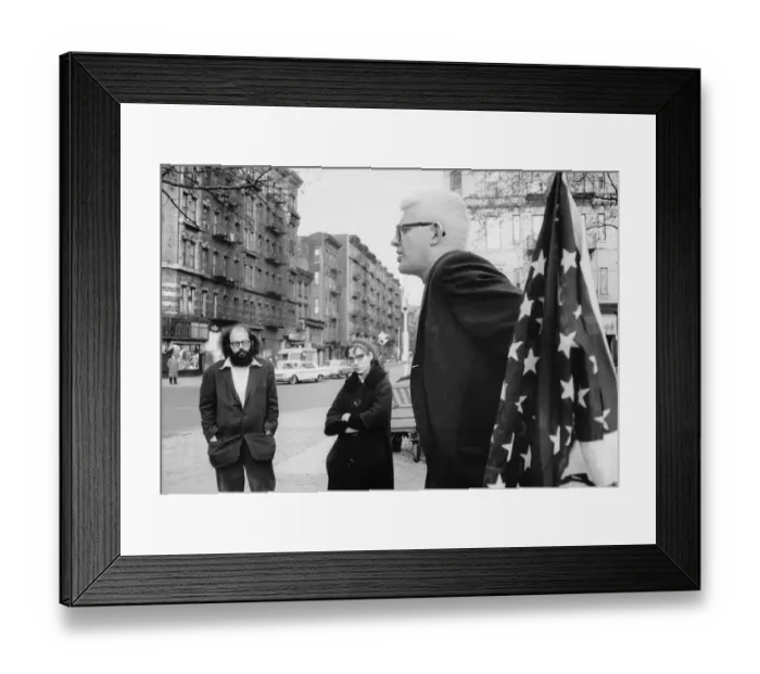 Framed Print : Poet Allen Ginsberg at Outdoor Antiwar Rally Framed Print : Poet Allen Ginsberg at Outdoor Antiwar Rally