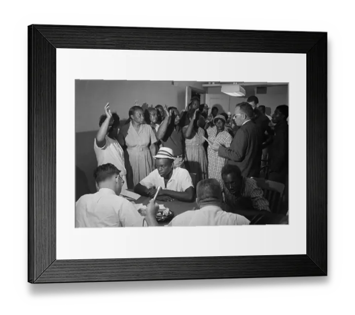 Framed Print : African Americans Register To Vote Framed Print : African Americans Register To Vote
