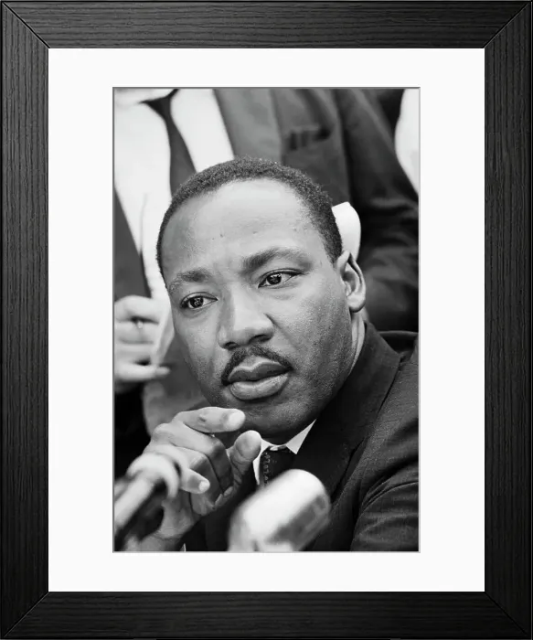 Framed Print : Dr. Martin Luther King Jr. Speaking on Voters Rights