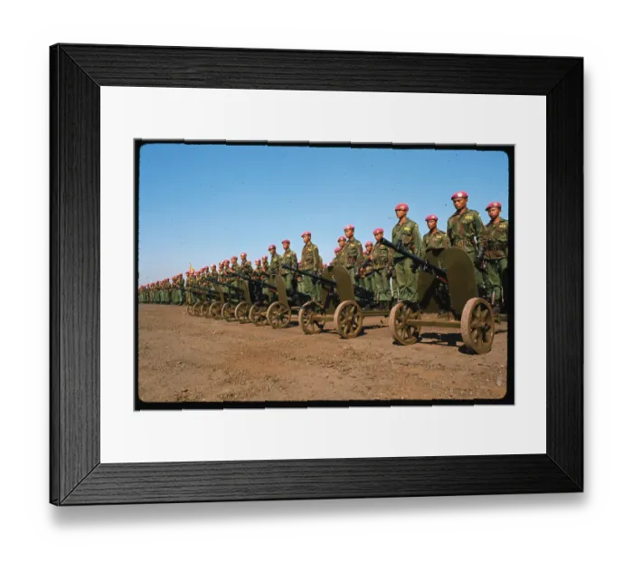 Framed Print : Members of Marine Units Shown During Review Framed Print : Members of Marine Units Shown During Review