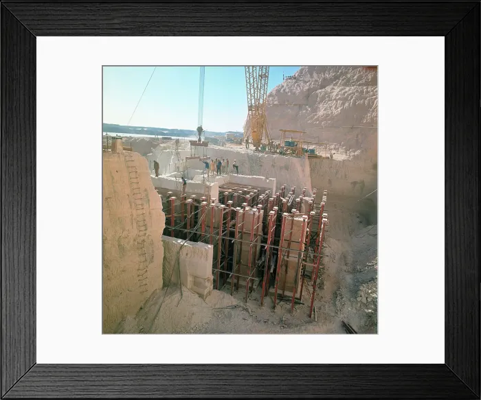 Framed Print : Dismantling of Abu Simbel Temple Framed Print : Dismantling of Abu Simbel Temple