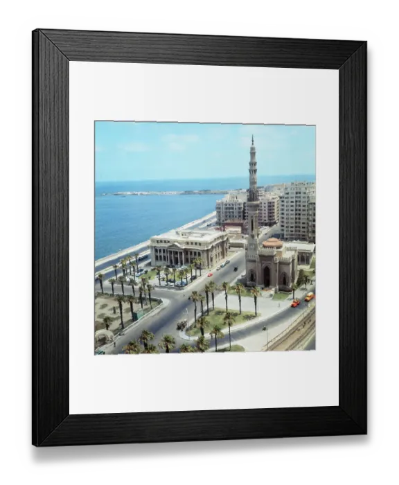 Framed Print : Mosque and Minaret in Alexandria Framed Print : Mosque and Minaret in Alexandria