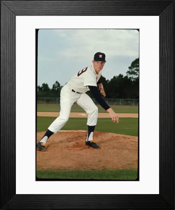 Framed Print : Portrait of Houston Astros Pitcher Larry Dierker