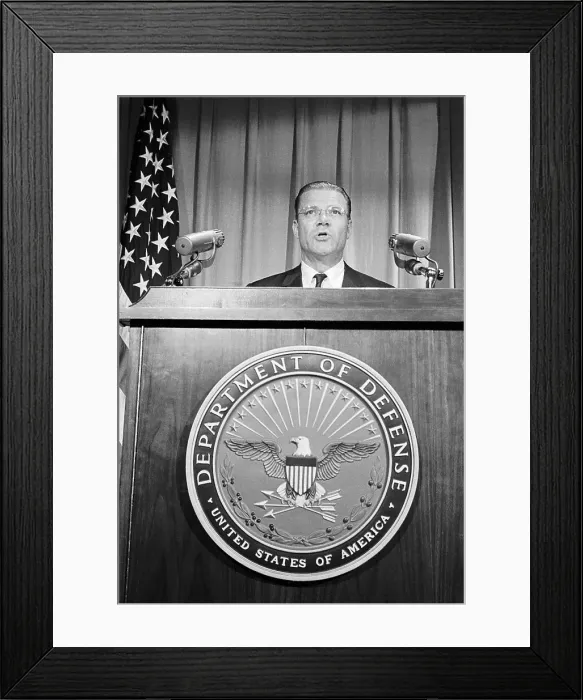 Framed Print : Secretary of Defense McNamara Framed Print : Secretary of Defense McNamara