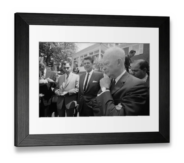 Framed Print : Ronald Reagan Speaking with Dwight D. Eisenhower Framed Print : Ronald Reagan Speaking with Dwight D. Eisenhower