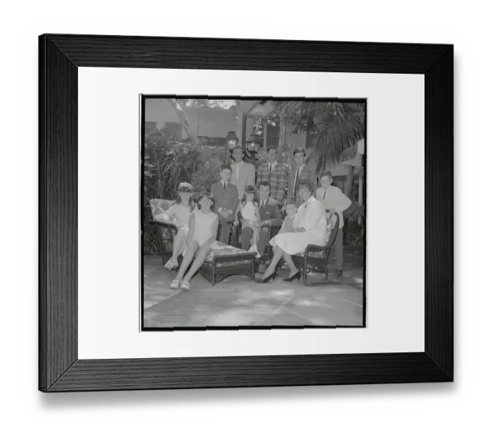 Framed Print : Family Portrait of Dennis Day, Wife, and Children Framed Print : Family Portrait of Dennis Day, Wife, and Children