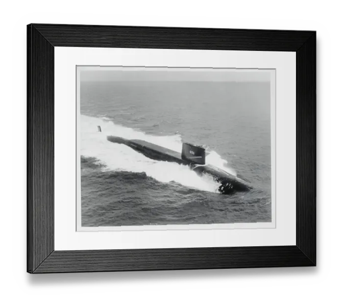 Framed Print : Submarine in the Ocean Framed Print : Submarine in the Ocean