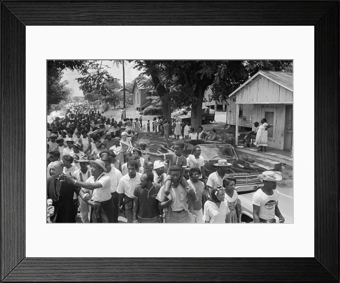 Framed Print : Civil Rights March in Grandada, Mississippi Framed Print : Civil Rights March in Grandada, Mississippi