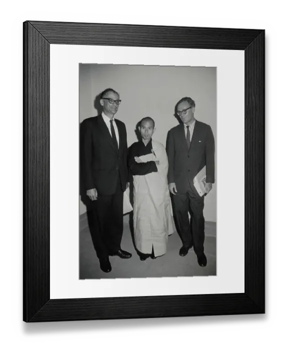 Framed Print : Arthur Miller and Robert Lowell with Thich Nhat Hanh Framed Print : Arthur Miller and Robert Lowell with Thich Nhat Hanh
